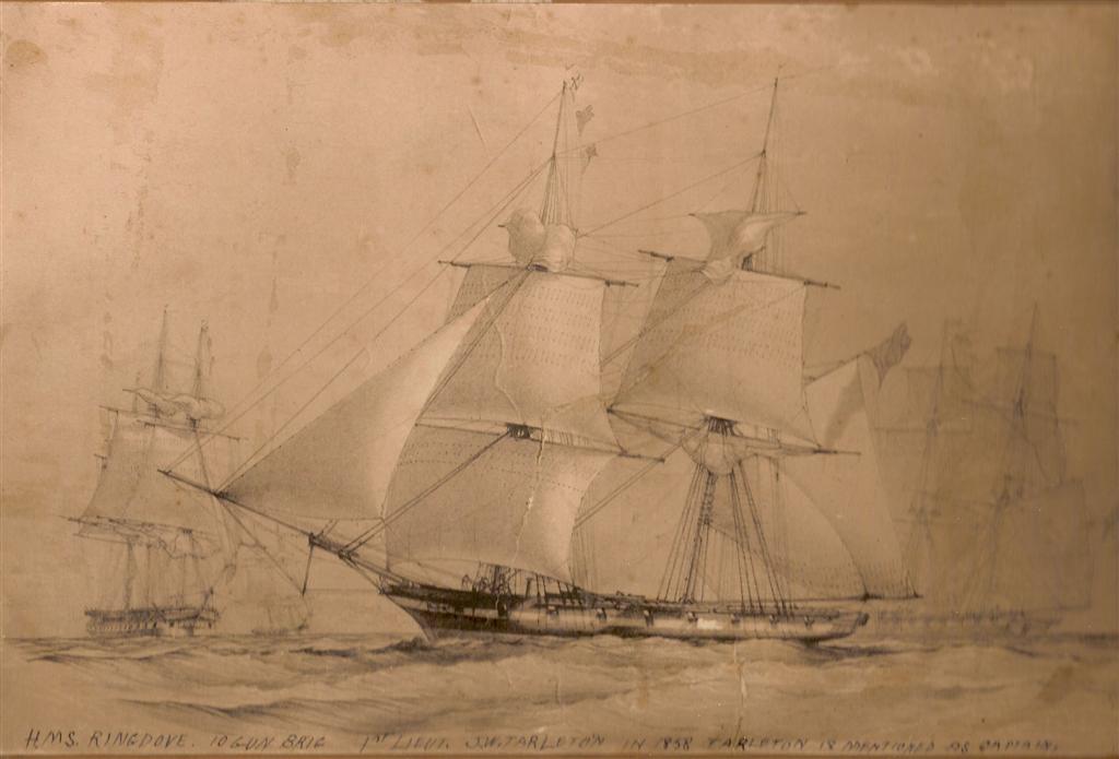 HMS Ringdove, a sister-ship to HMS Sappho.