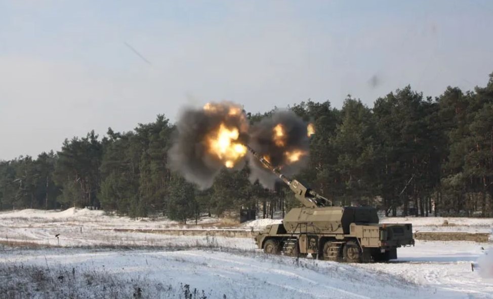 The 155 mm Zuzana 2 self-propelled Howitzer in action. Image Credit: militaryleak.com