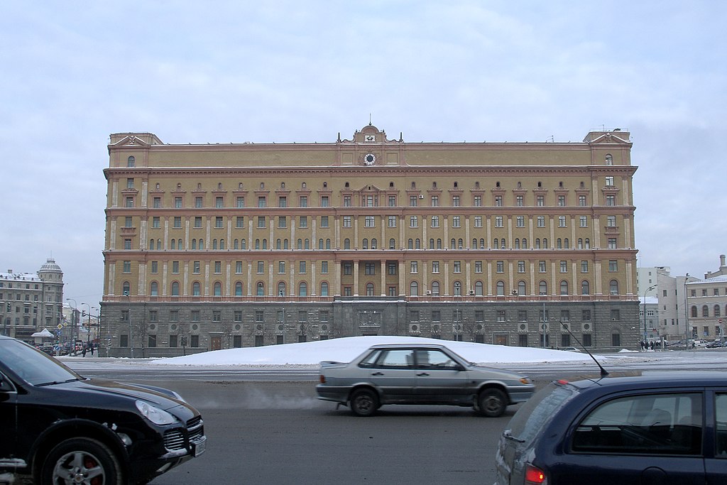 FSB Headquarters in Lubyanka Square, Moscow (FSB Headquarters in Lubyanka Square, Moscow (FSB Headquarters in Lubyanka Square, Moscow (FSB Headquarters in Lubyanka Square, Moscow (FSB Headquarters in Lubyanka Square, Moscow (© Vyacheslav Argenberg / http://www.vascoplanet.com/, CC BY 4.0 , via Wikimedia Commons). Source: https://commons.wikimedia.org/wiki/File:KGB-FSB_headquarters,_Lubyanka_Square,_Moscow,_Russia.jpg
