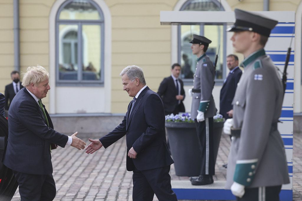 British Prime Minister Boris Johnson with Finnish President Sauli Niinistö (Boris Johnson). Source: https://twitter.com/BorisJohnson/status/1524446065663123457