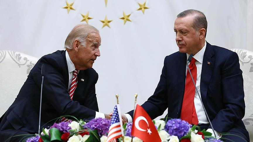 Then Vice President and now President Biden with Turkish President Erdogan in Ankara, 2016 (US Department of State, Public domain, via Wikimedia Commons). Source: https://commons.wikimedia.org/wiki/File:VP_Joe_Biden_in_Ankara_with_President_Erdogan_24_July_2016.jpg