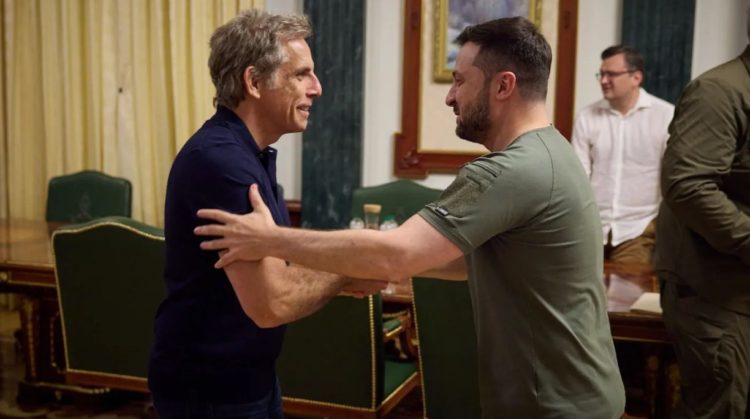 ‘Tropic Thunder’ Star Meets With President Zelensky in Ukraine