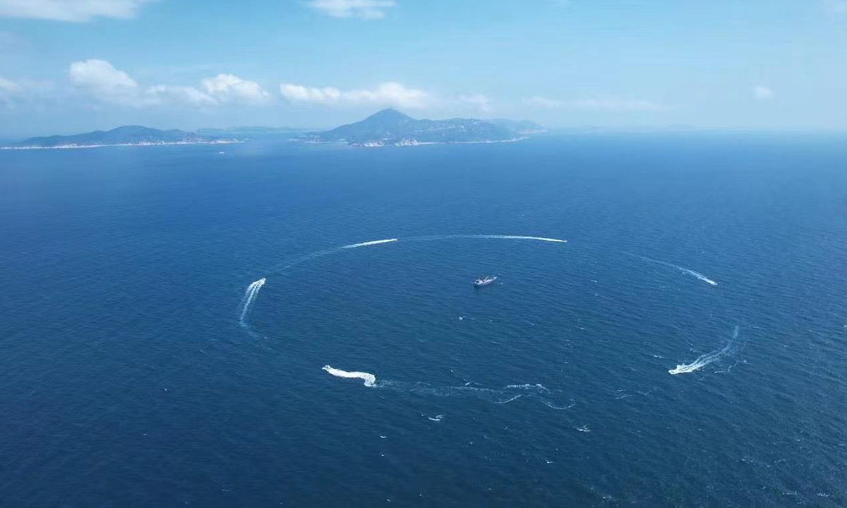 Six unmanned high-speed vessels cruise and guard Chinese sea territory in a highly dynamic, complex environment (Yunzhou Tech via Global Times). Source: https://www.globaltimes.cn/page/202111/1240135.shtml