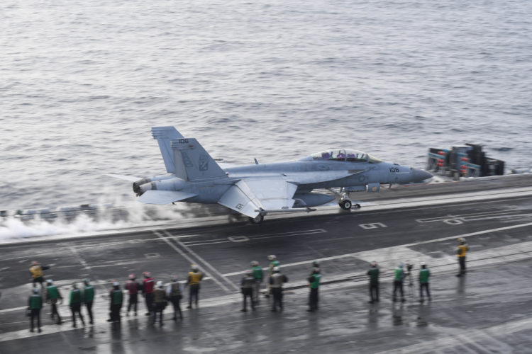 Hornet Overboard! Carrier USS Harry S. Truman Loses FA-18 in Mishap