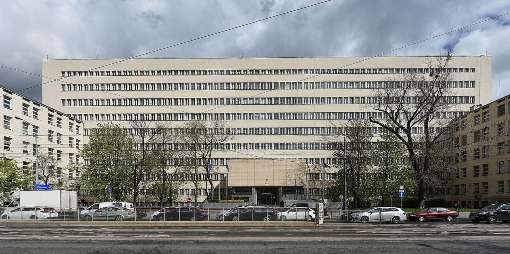 The building of the Ministry of National Defense at al. Niepodległości 218 in Warsaw