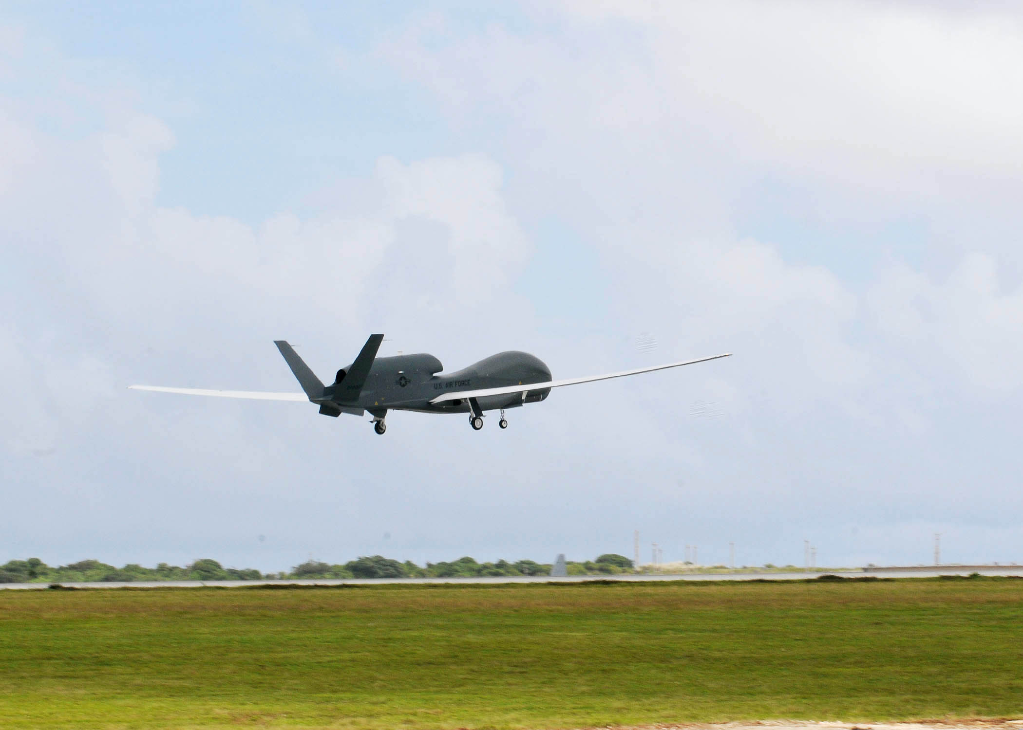 Global Hawk's first flight
