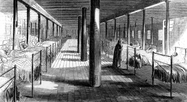 Hospital Ships Braving Treacherous Waters Pre-Geneva Conventions