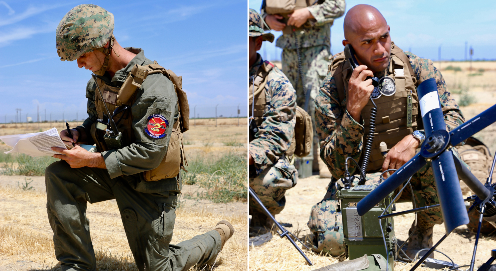 Two US Marines at the Summer Fury 22
