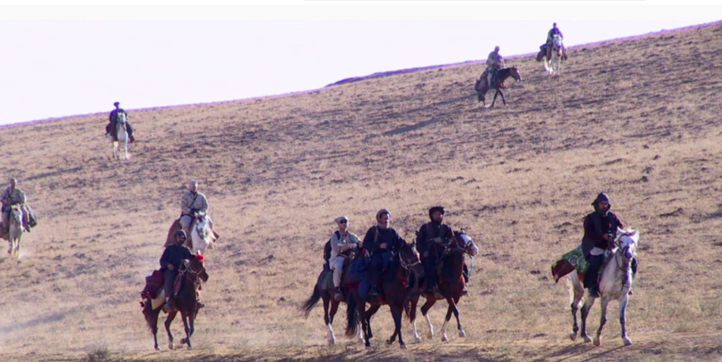 US Special Forces soldiers on horseback in Afghanistan