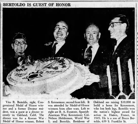 guest of honor newspaper circa 1950
