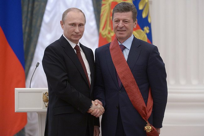 Vladimir Putin and Dmitry Kozak