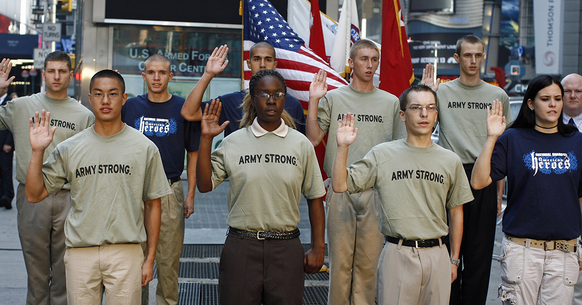 New recruits take the oath