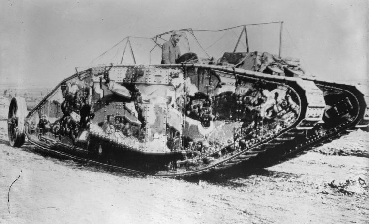 The Pic of the Day: The Early Camouflage of the Mark I Series Tank
