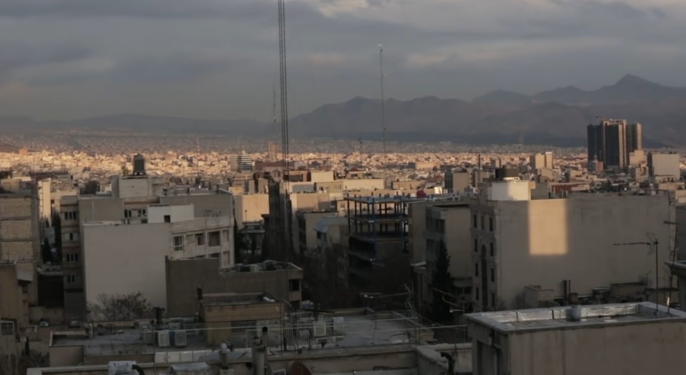 The skyline of modern Tehran