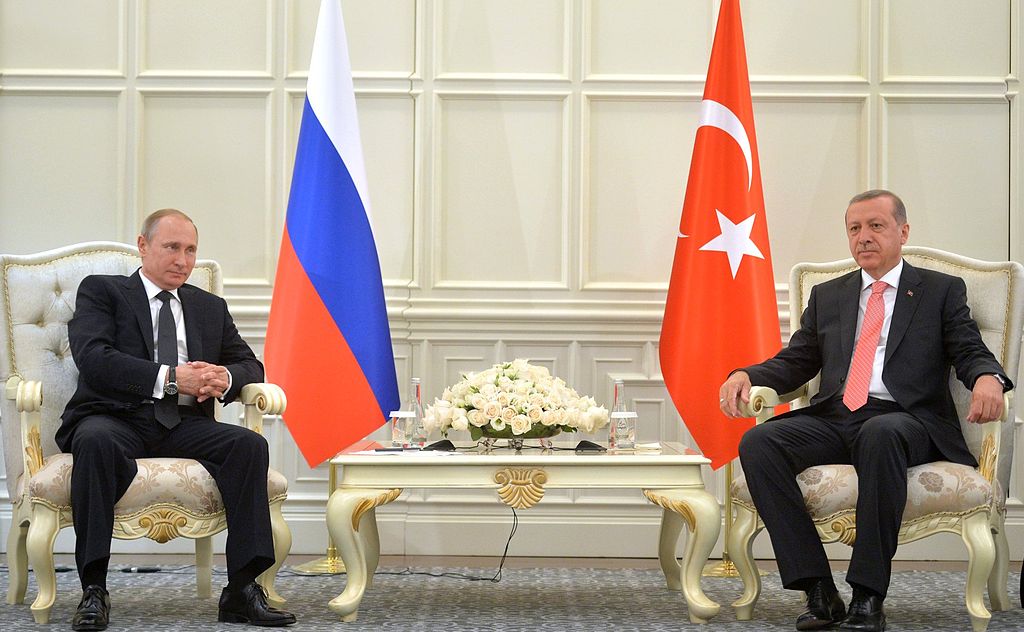 Vladimir Putin and Recep Tayyip Erdogan