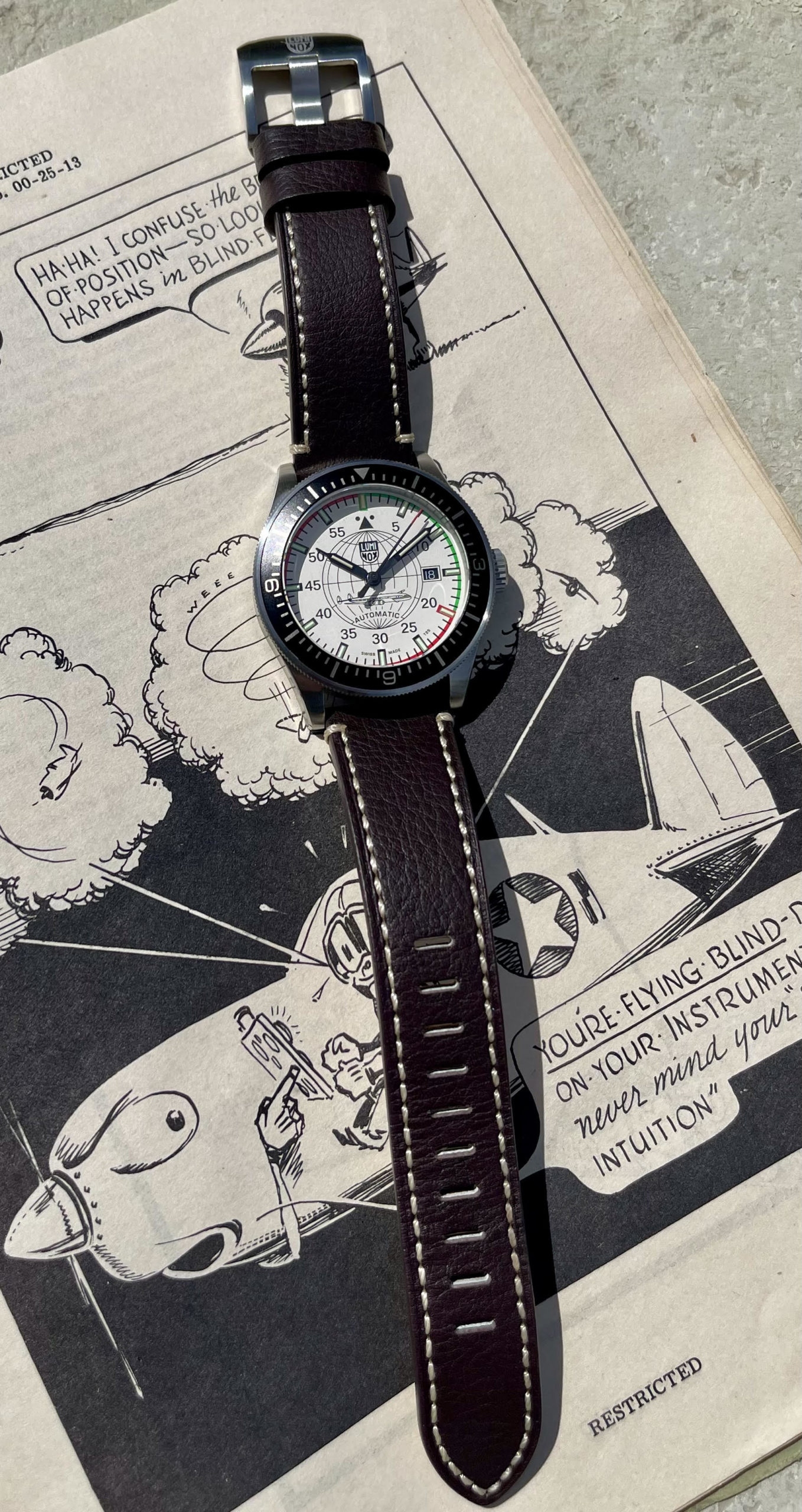 full view of the watch and strap