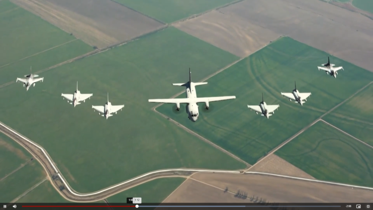 NATO Practices Air Policing Mission Over Romania