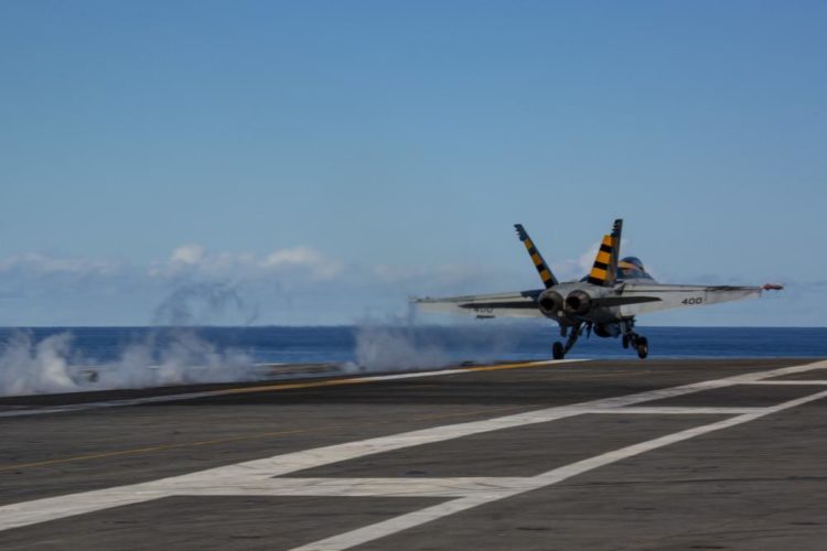 The Pic of the Day: F/A-18E Super Hornet Takes a Cat Shot
