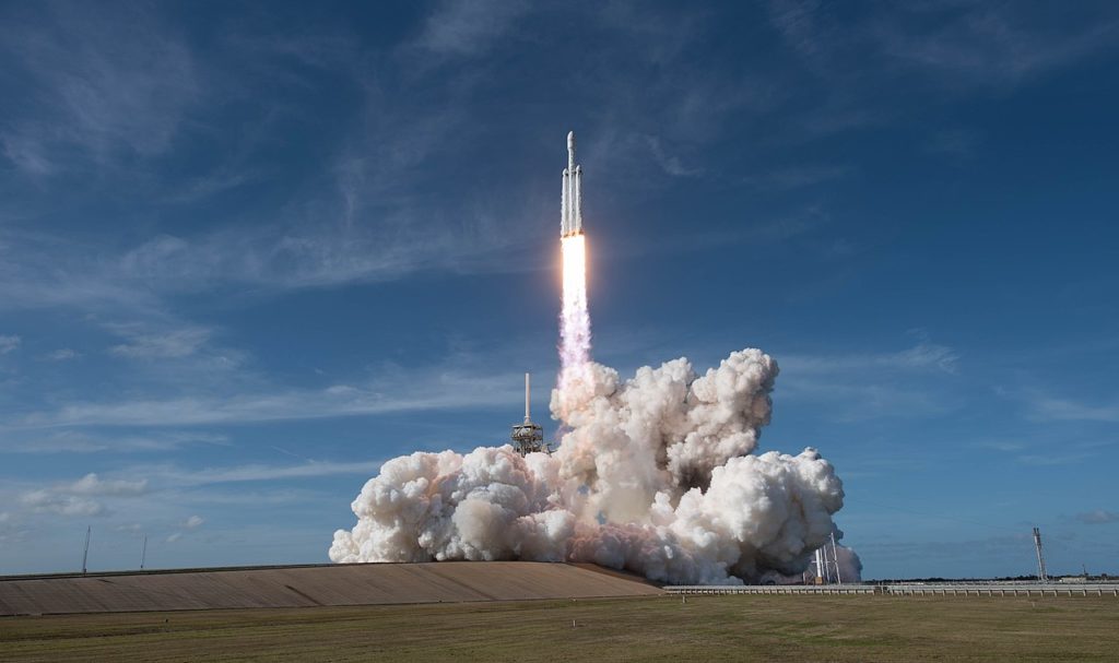 First Launch of SpaceX Falcon Heavy