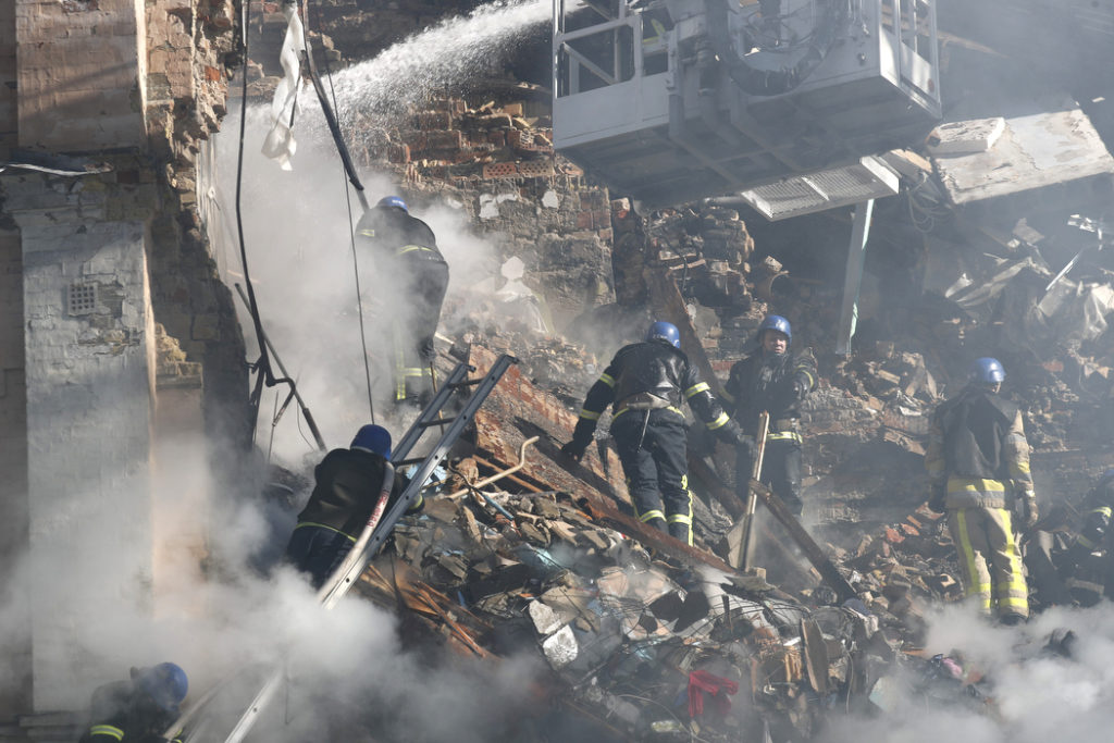 Kyiv after Russian drone attack