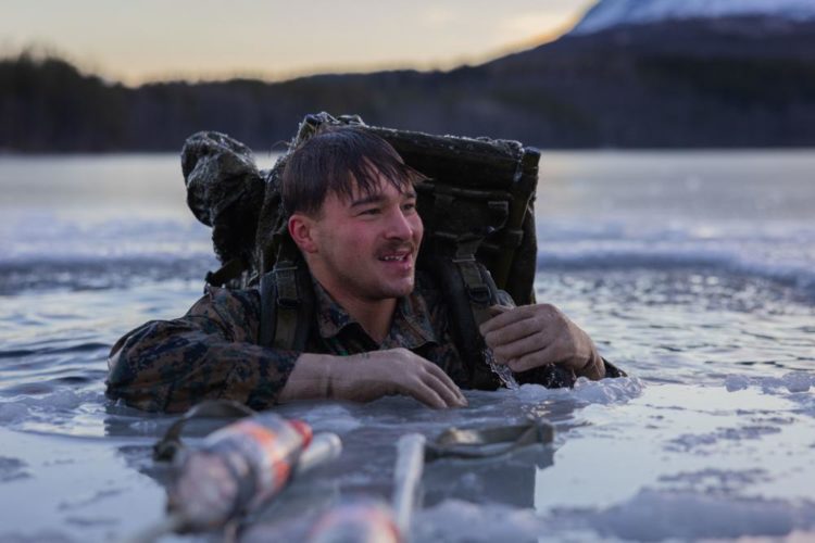 The Pic of the Day: Marine Corps Do the Arctic Plunge