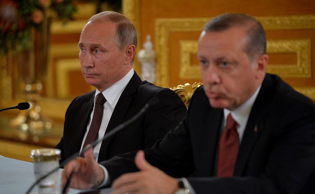 Vladimir Putin and Recep Tayyip Erdogan