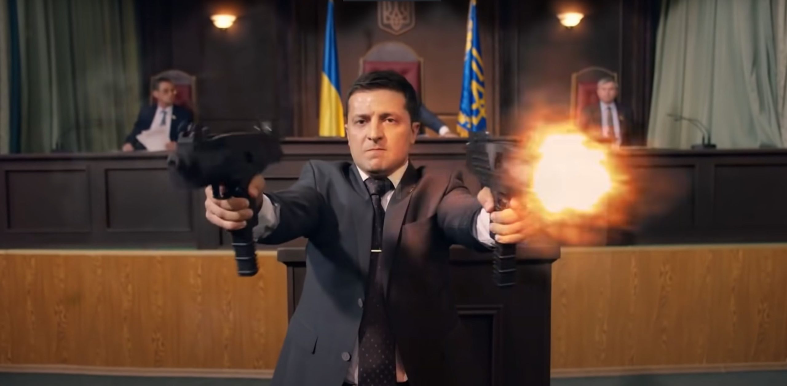 photo of Zelensky Shooting