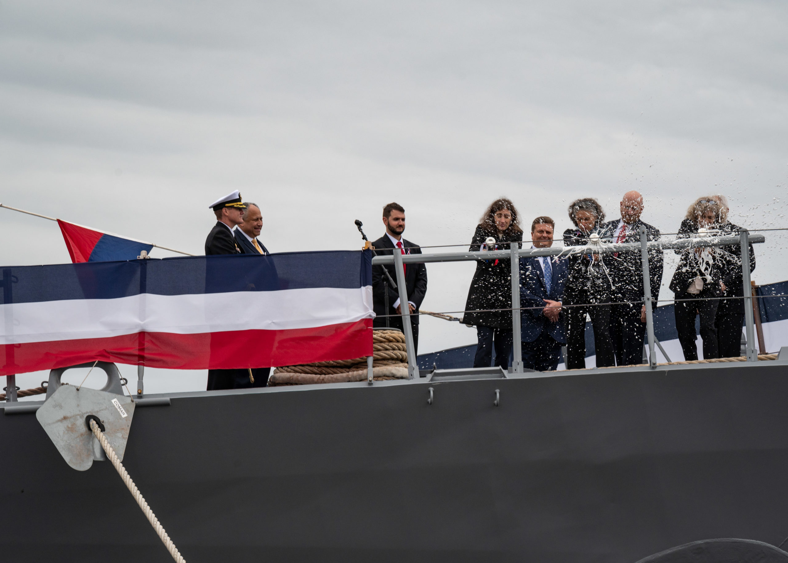 USS Carl M. Levin Christening