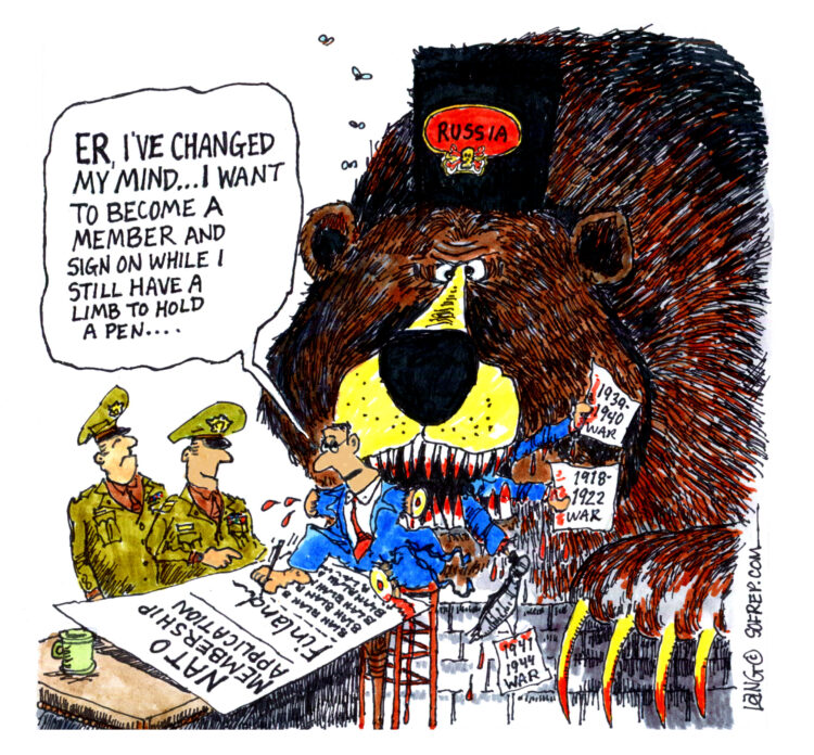 SOFREP Cartoon: NATO Saves Finland from the Bear