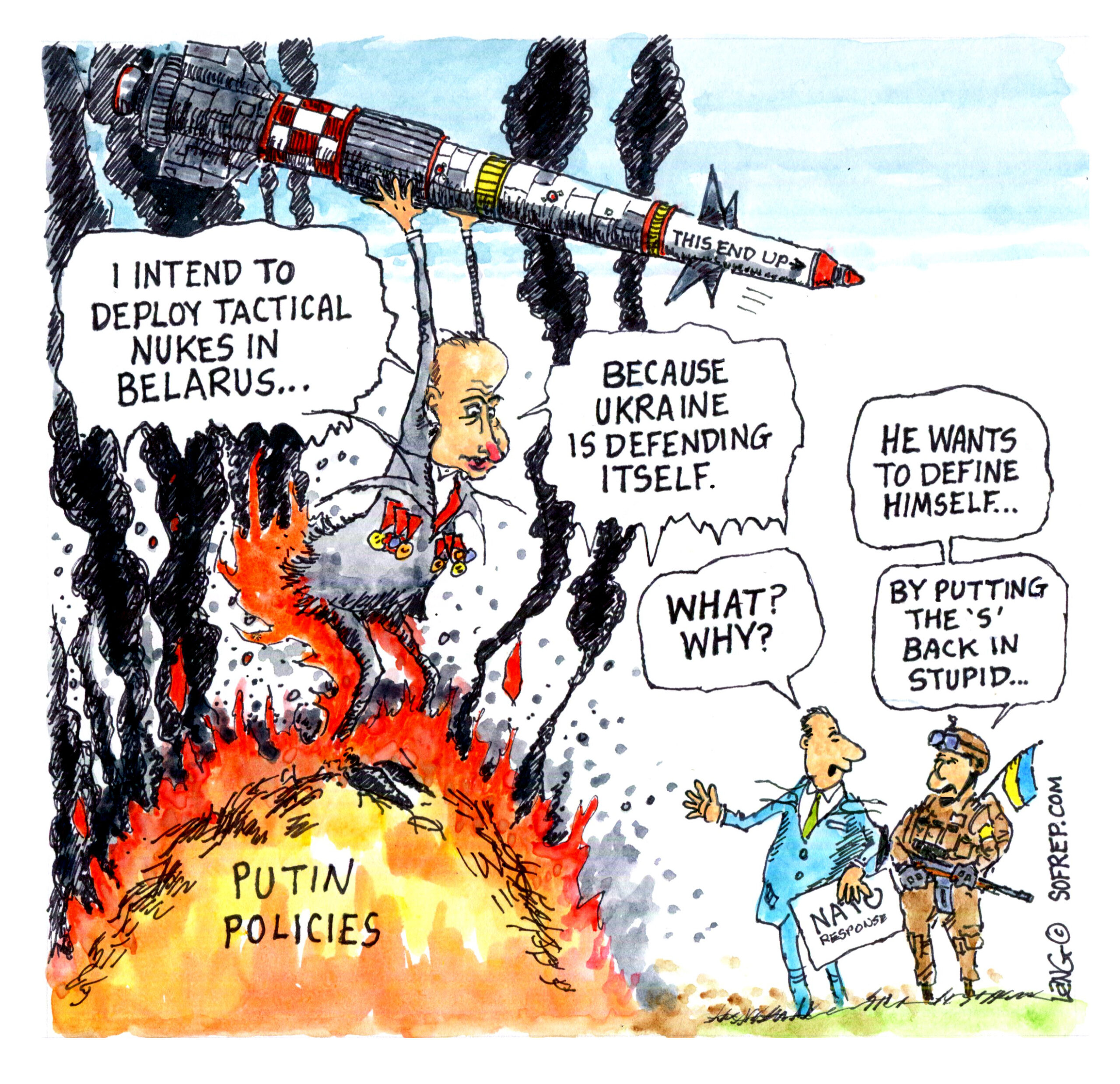 SOFREP Cartoon: Putin' Nukes in the Wrong Place | SOFREP