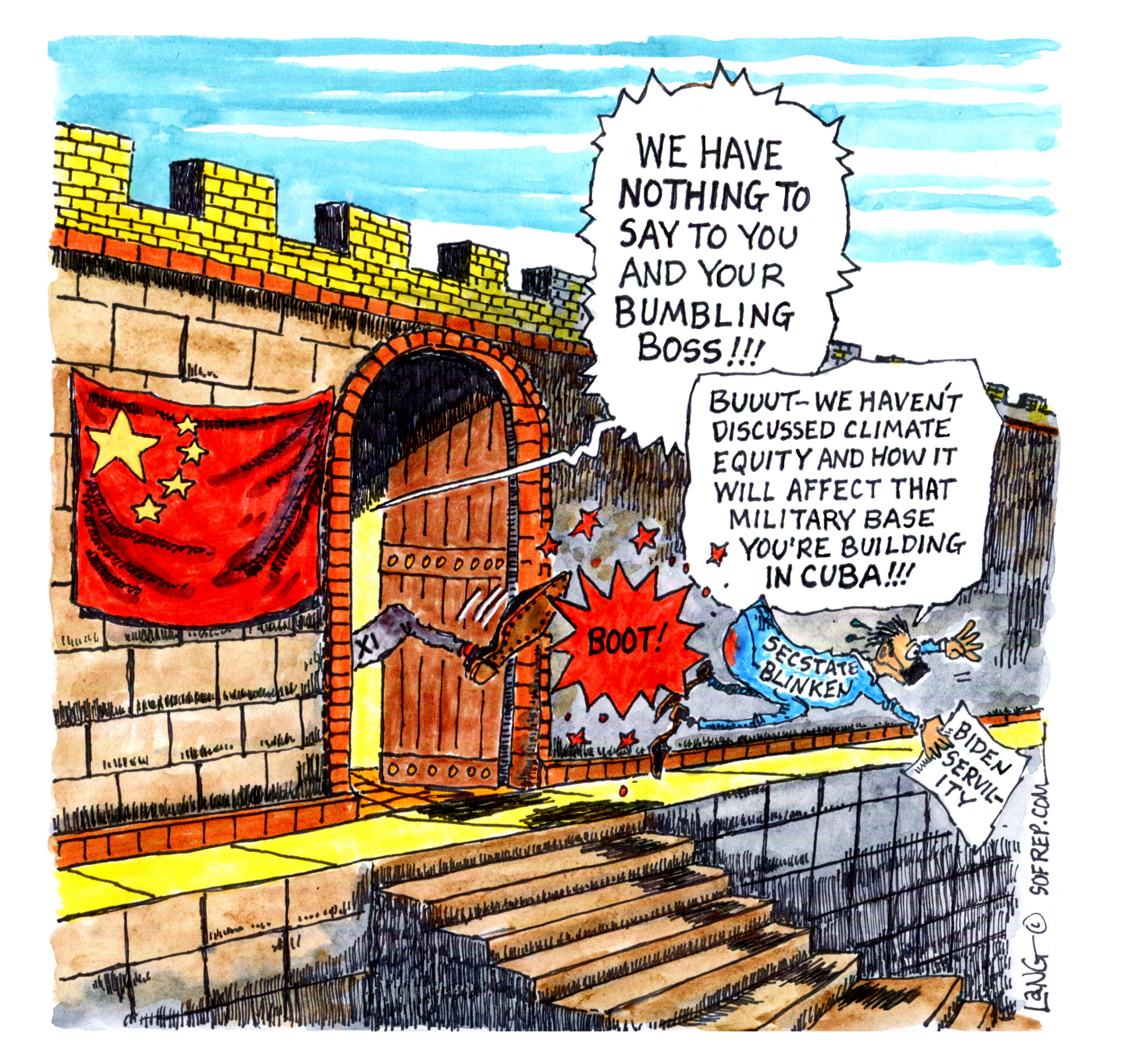 SOFREP Cartoon: Epic Showdown-China’s Xi Meets With US Secretary of State Blinken