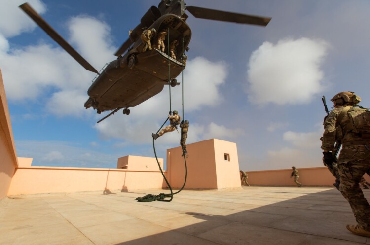 Pic of the Day: Helicopter Rappel