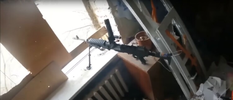 Combat Camera: Ukrainian M240 Gunner Operations in Bakhmut