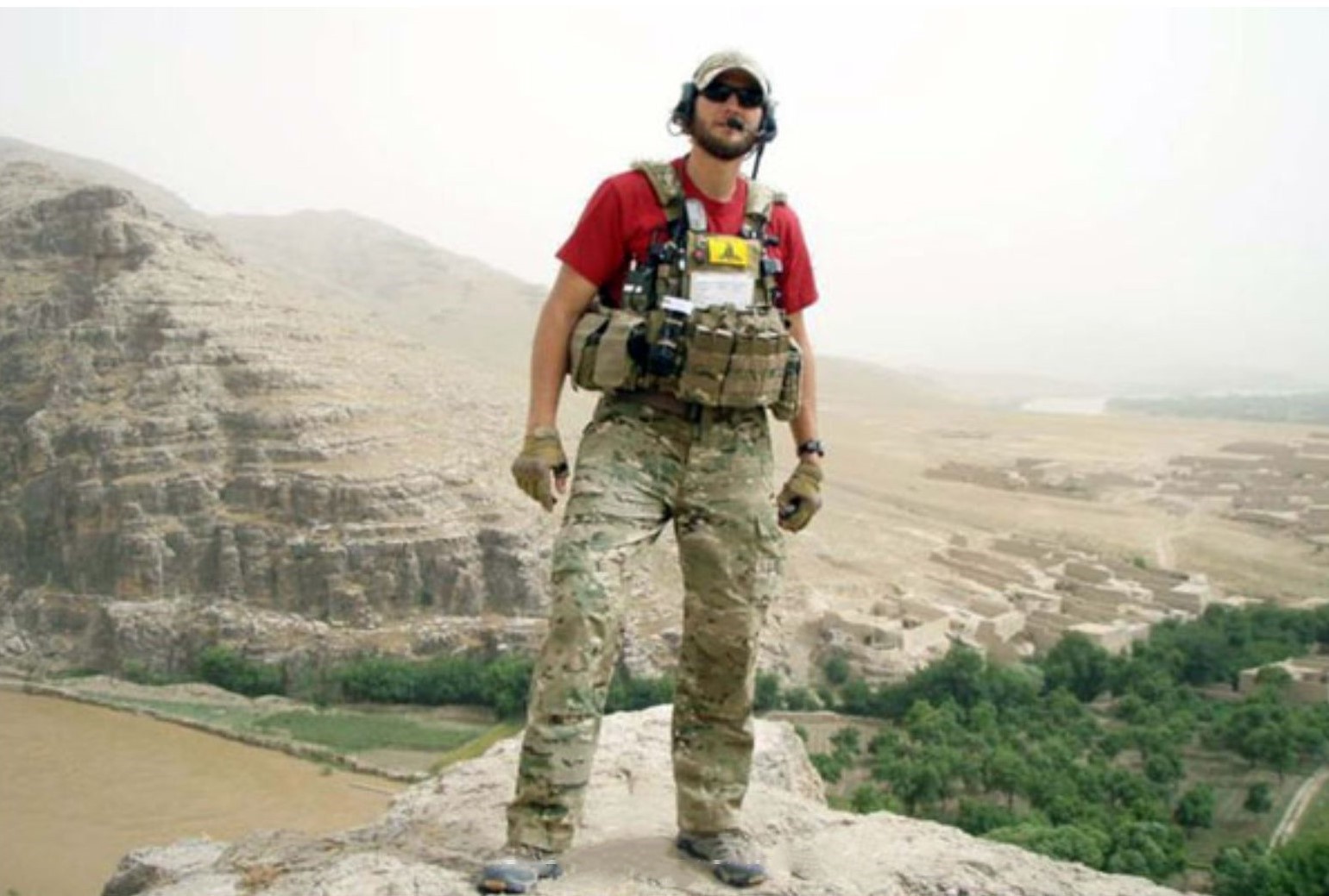Forester standing on a rock