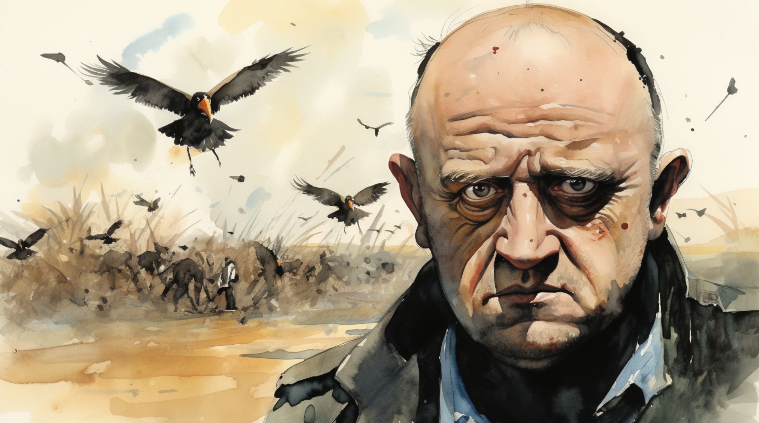 Drawing of Prigozhin