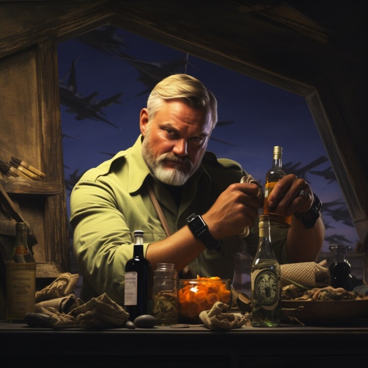 A Bourbon in the Bunker: Hemingway, Webb, and the High-Stakes Hunt for the Perfect Cocktail and Something More