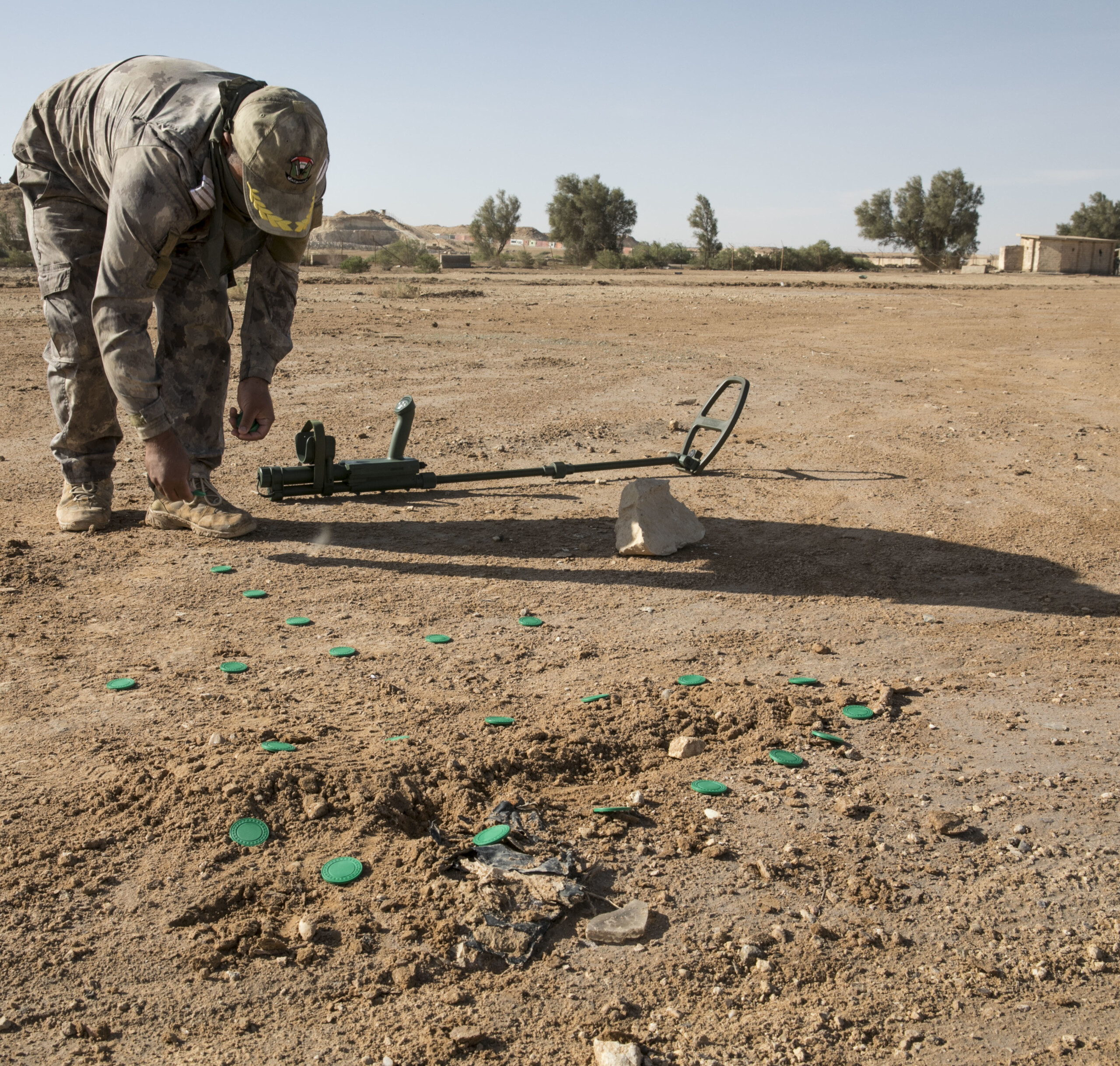 Improvised explosive device detection exercise