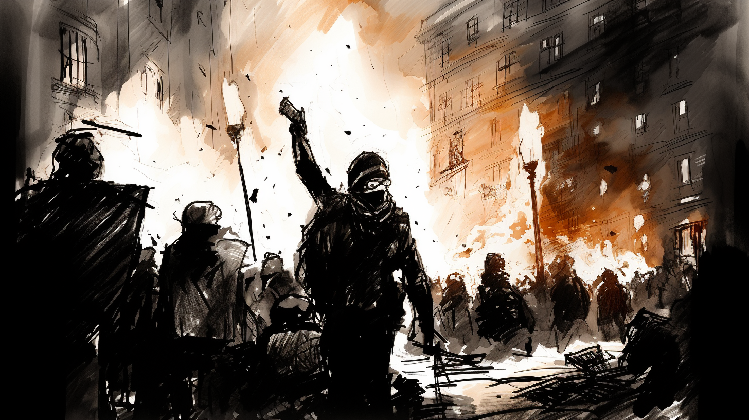 Black bloc extremists take to the streets