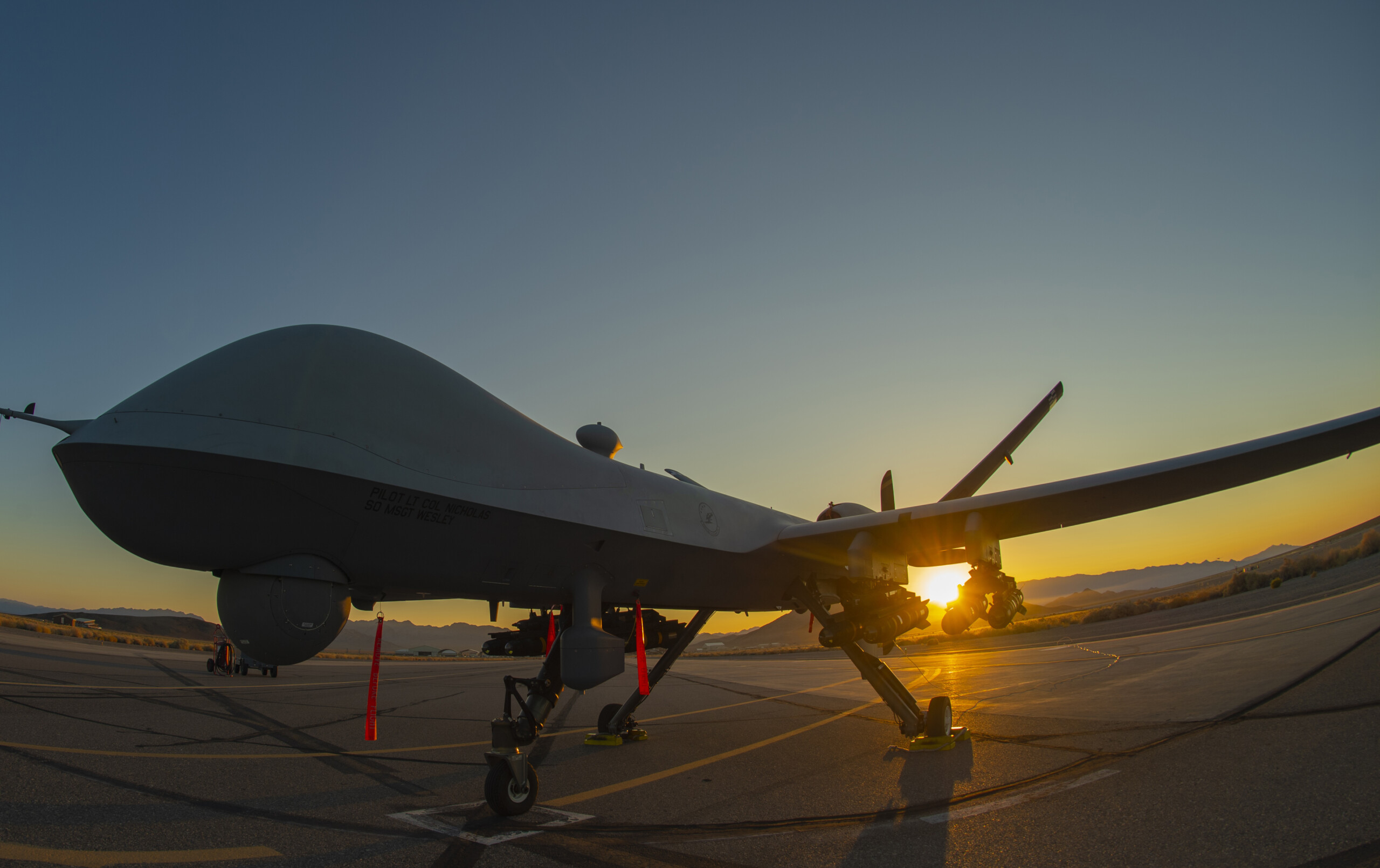 MQ-9 Reaper armed with Hellfire missiles 