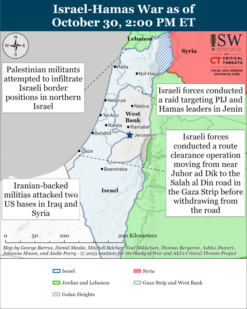 ISW Gaza Map