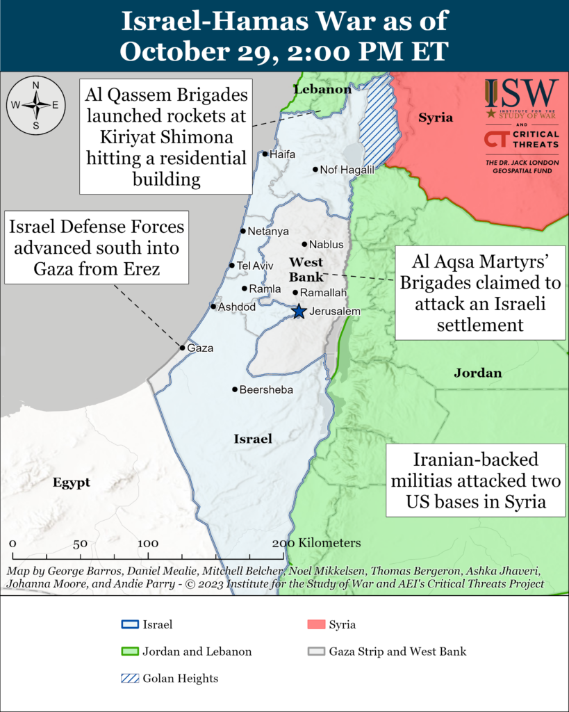 Israel Hamas war map