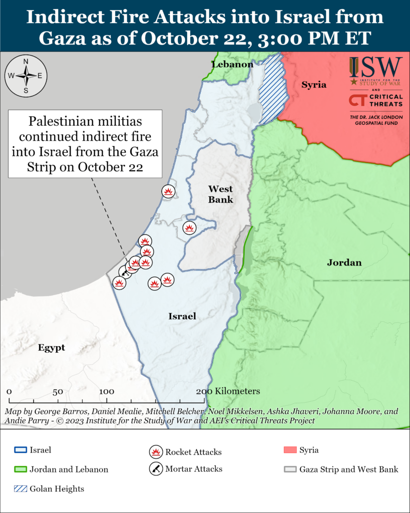 Gaza IDF Battle Map Draft October 22,2023