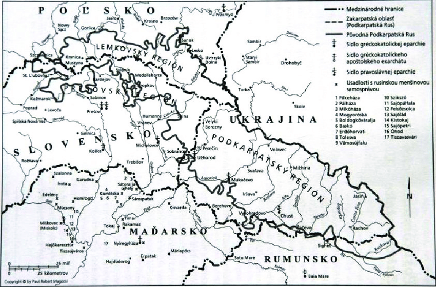 Map-showing-the-current-borders-between-Slovakia-Poland-Ukraine