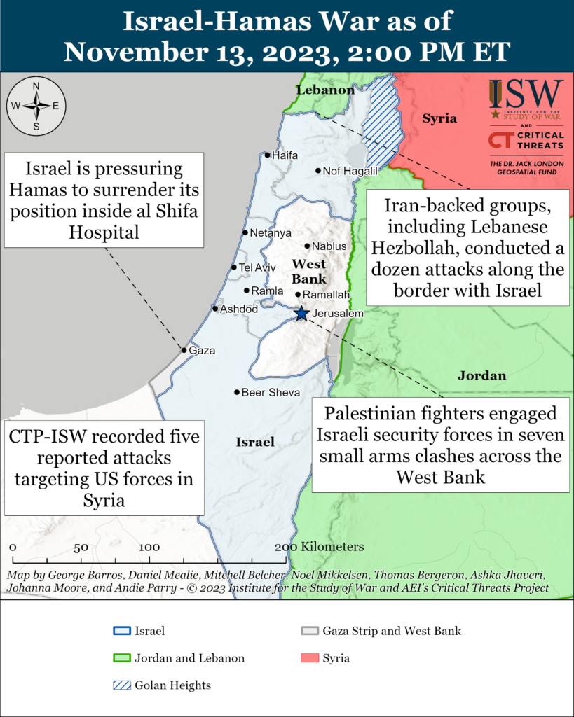 ISW Gaza Map