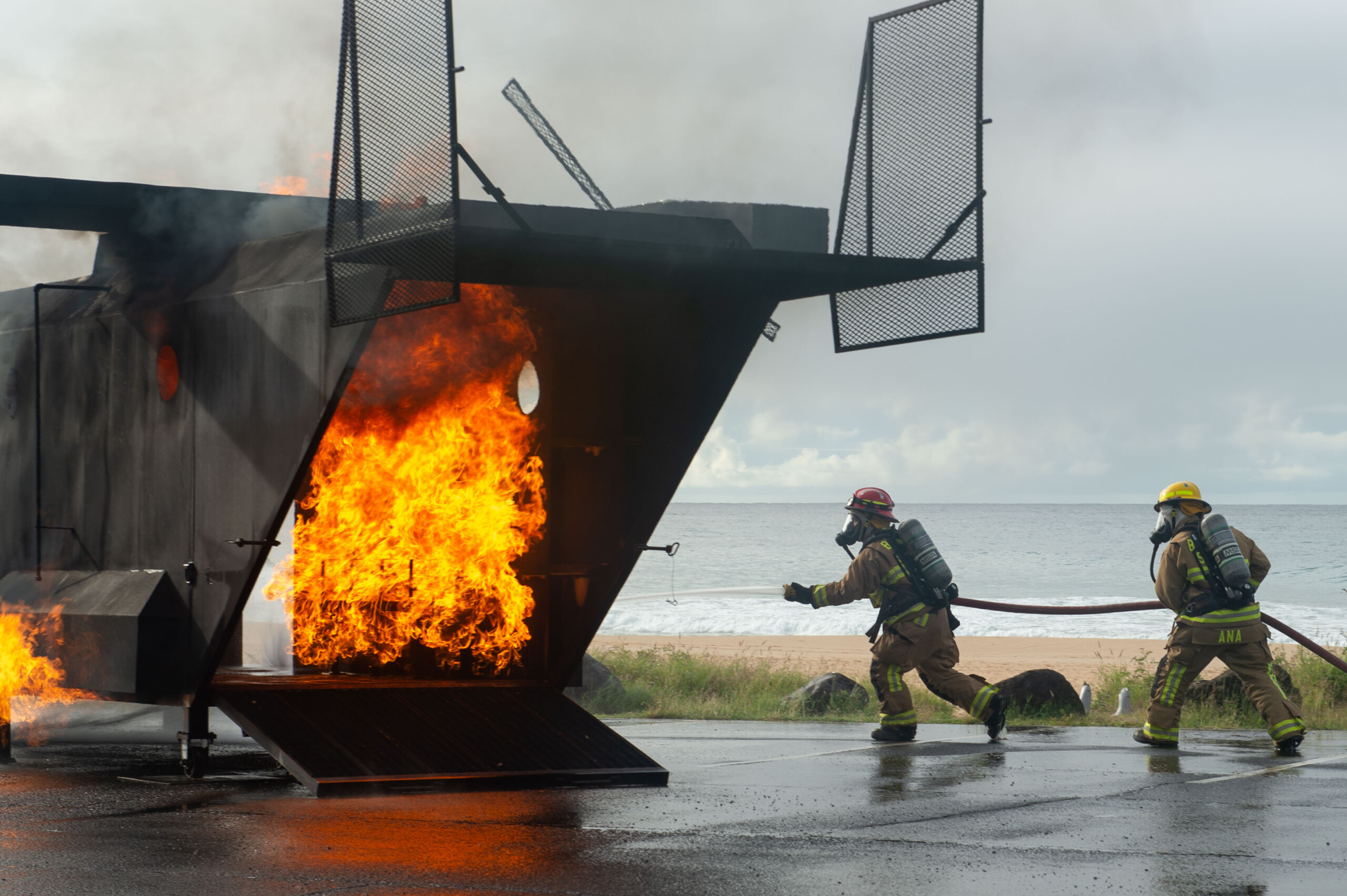 fire fighting training exercise