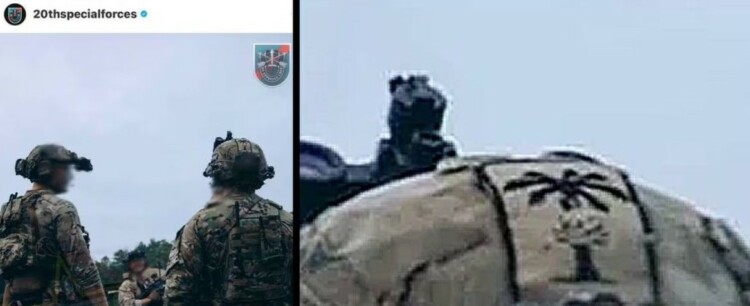 Was This US Special Forces Soldier Sporting A Nazi Symbol on His Helmet?