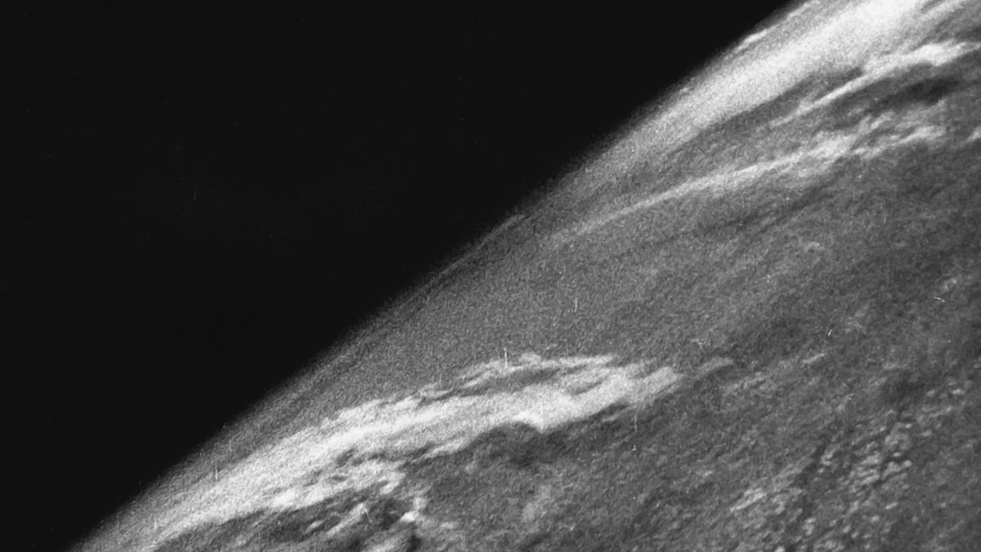 Earth from space captured by V-2