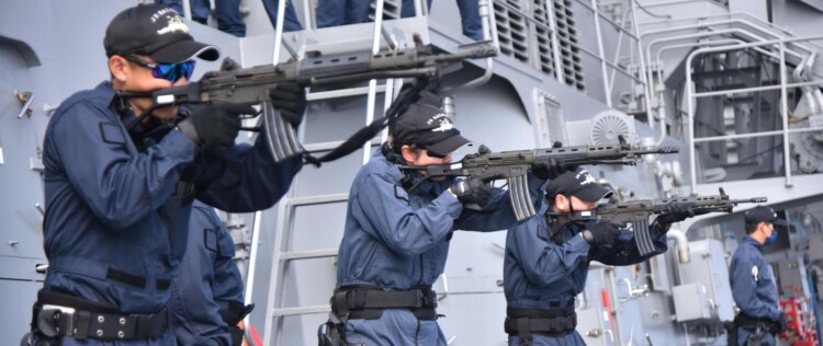 SOFREP Pic of the Day: Japanese Sailors Fire Their Howa Type 89 Assault Rifles