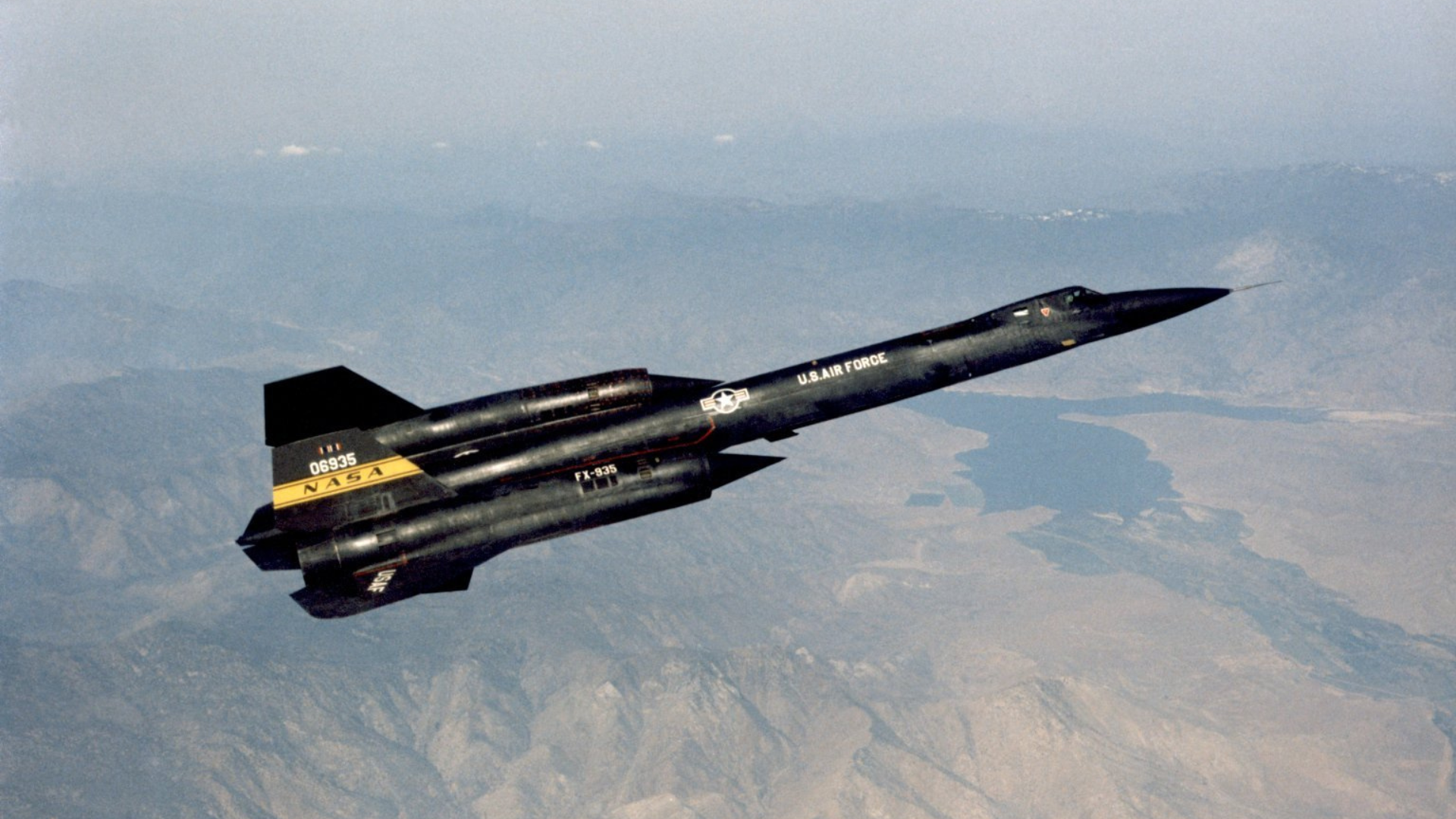 YF-12A in flight