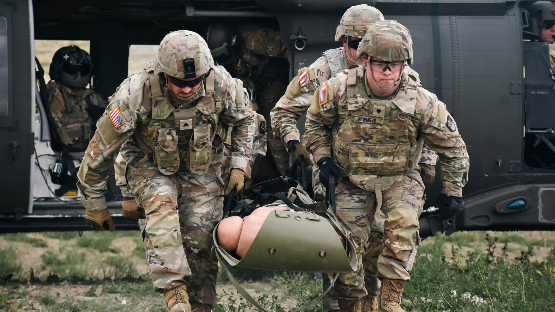 soldiers undergo training